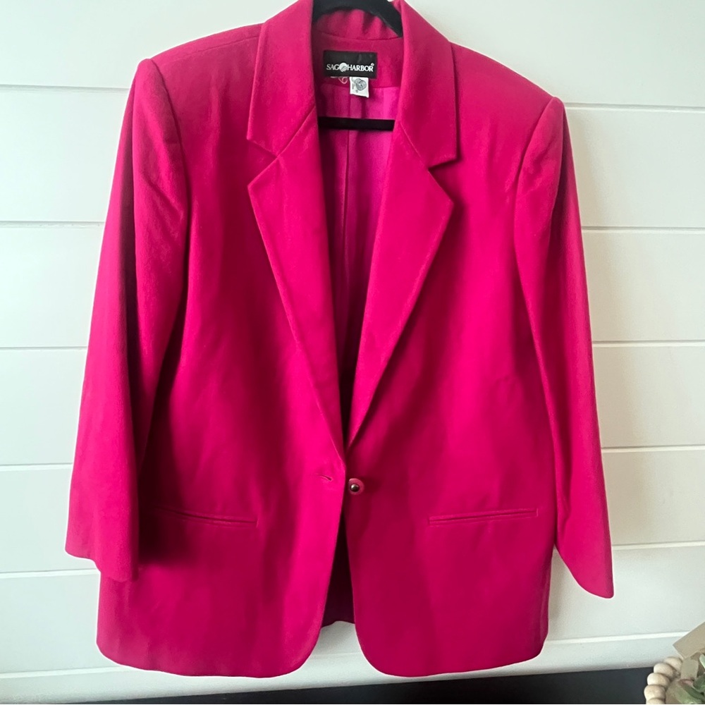 Sag Harbor Dark Pink Women's Blazer